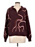 Nine West Paisley Burgundy Pullover Sweater Size L - photo 1