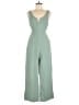 Entro 100% Polyester Solid Green Jumpsuit Size M - photo 1