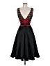 Laundry by Shelli Segal 100% Polyester Black Cocktail Dress Size 6 - photo 2