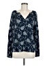 Hinge 100% Viscose Blue Long Sleeve Blouse Size M - photo 1