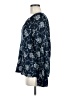 Hinge 100% Viscose Blue Long Sleeve Blouse Size M - photo 5