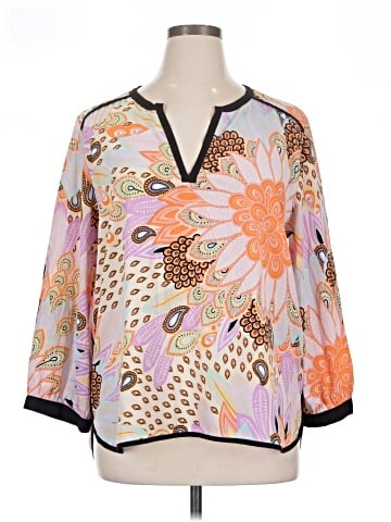 Gibson Latimer 3/4 Sleeve Blouse (view 1)