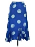 Unbranded 100% Silk Polka Dots Blue Casual Skirt Size 6 (estimated) - photo 2