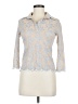 Soft Surroundings Blue 3/4 Sleeve Blouse Size M - photo 1