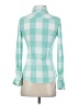 Assorted Brands Checkered-gingham Green Long Sleeve Blouse Size S - photo 2