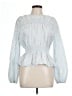 Universal Thread 100% Cotton Blue Long Sleeve Blouse Size L - photo 1