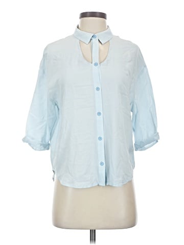 Maeve 3/4 Sleeve Silk Top (view 1)