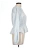 Universal Thread 100% Cotton Blue Long Sleeve Blouse Size L - photo 4