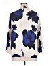 Lane Bryant 100% Polyester Floral Blue 3/4 Sleeve Blouse Size 14 - photo 2