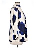 Lane Bryant 100% Polyester Floral Blue 3/4 Sleeve Blouse Size 14 - photo 4
