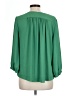 Maeve 100% Recycled Polyester Green 3/4 Sleeve Blouse Size 12 - photo 2
