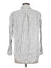 Quince 100% Linen Stripes Silver Long Sleeve Button-Down Shirt Size M - photo 2