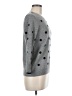 J.Crew 100% Cashmere Polka Dots Gray Cashmere Pullover Sweater Size M - photo 4