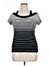 Cache Black Short Sleeve Top Size XL - photo 1