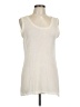 Cami 100% Cotton Ivory Sleeveless Top Size L - photo 1