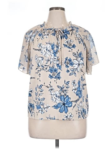 Perseption Concept Short Sleeve Blouse (view 1)