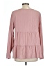 Unbranded 100% Polyester Pink Long Sleeve Blouse Size L - photo 2