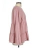 Unbranded 100% Polyester Pink Long Sleeve Blouse Size L - photo 4