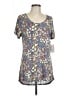 Lularoe Paisley Blue Short Sleeve T-Shirt Size L - photo 1