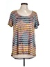 Lularoe Tweed Blue Short Sleeve T-Shirt Size L - photo 1