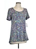Lularoe Paisley Blue Short Sleeve T-Shirt Size L - photo 1