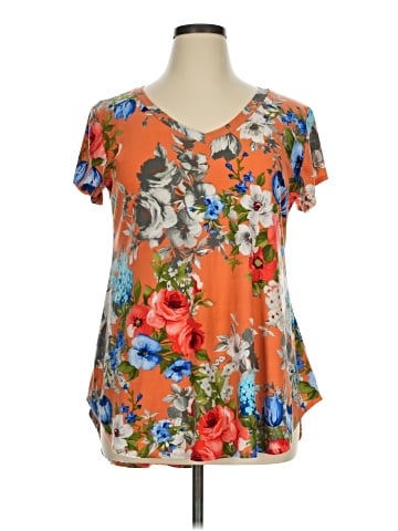 Cool Melon Short Sleeve Blouse (view 1)