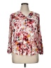 New Directions Floral Pink 3/4 Sleeve Blouse Size XL - photo 1