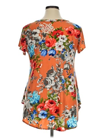 Cool Melon Short Sleeve Blouse (view 2)