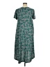Lularoe Paisley Teal Casual Dress Size XL - photo 2