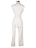 Express 100% Polyester Solid Ivory Jumpsuit Size S - photo 2