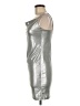 Forever 21 Metallic Silver Cocktail Dress Size M - photo 5