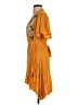 Cleobella Orange Short Sleeve Top Size S - photo 5
