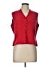 Classiques Entier 100% Silk Red Sleeveless Silk Top Size L - photo 1