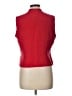 Classiques Entier 100% Silk Red Sleeveless Silk Top Size L - photo 2