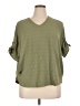 Chico's 100% Polyester Green 3/4 Sleeve T-Shirt Size XL (estimated) - photo 1