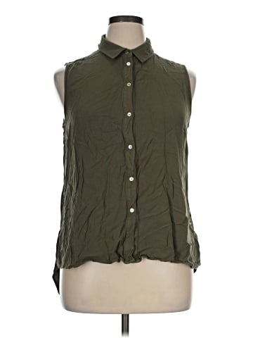 Fever Sleeveless Button-Down Shirt (view 1)