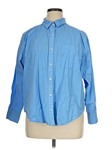 a.n.a. A New Approach Long Sleeve Button-Down Shirt (view 1)