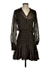 Veronica Beard 100% Viscose Print Black Casual Dress Size 2 - photo 1