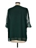 Ranlege 100% Polyester Green 3/4 Sleeve Blouse Size M - photo 2