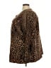 Susan Graver 100% Polyester Animal Print Brown Long Sleeve Blouse Size 3X - photo 5