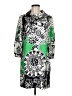 Tibi 100% Silk Print Green Casual Dress Size 8 - photo 1