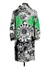 Tibi 100% Silk Print Green Casual Dress Size 8 - photo 2