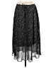 Lush 100% Polyester Stars Black Casual Skirt Size S - photo 1