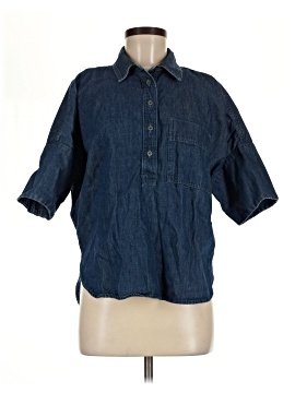 Ann Taylor LOFT 3/4 Sleeve Button-Down Shirt (view 1)