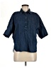 Ann Taylor LOFT Blue 3/4 Sleeve Button-Down Shirt Size M (petite) - photo 1