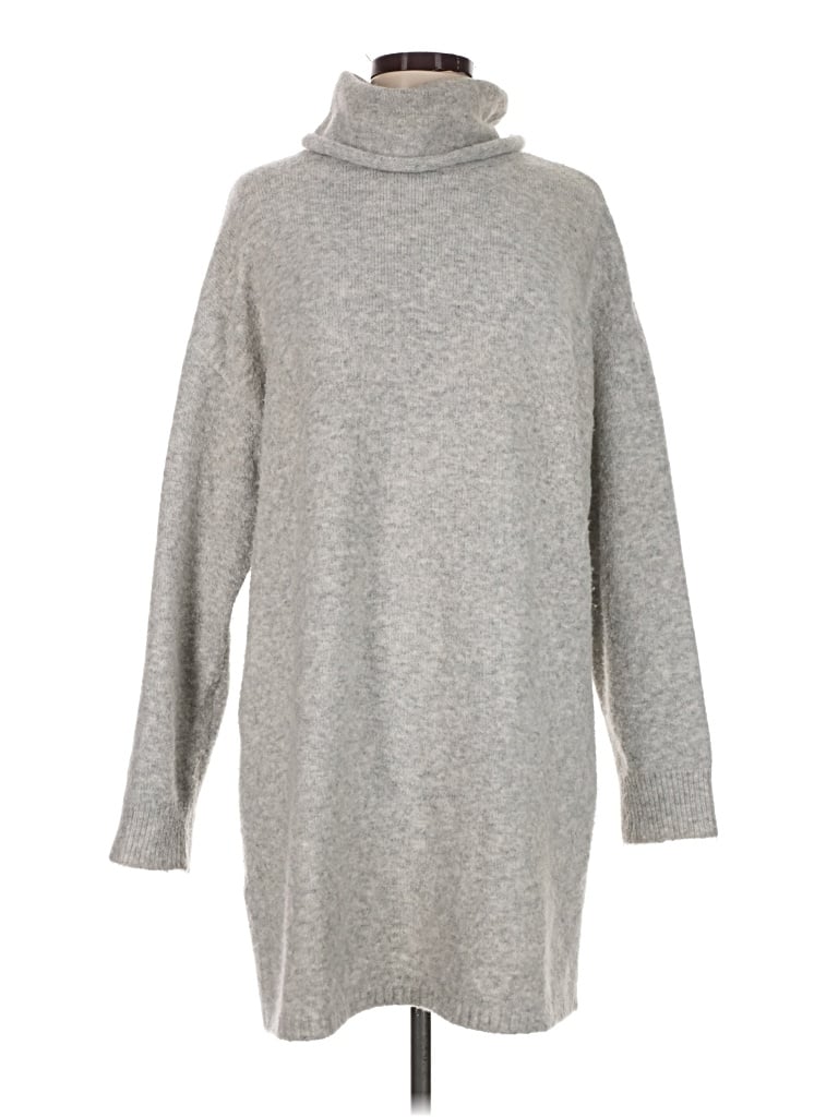 Pre-owned Mng Turtleneck Sweater In Gray