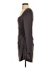 Unbranded Solid Gray Cocktail Dress Size S - photo 5