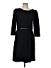 Talbots Solid Black Casual Dress Size 10 - photo 1