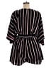 Hayden 100% Polyester Stripes Black Romper Size 1X - photo 2