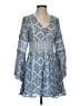 Moon River 100% Rayon Paisley Blue Casual Dress Size XS - photo 1